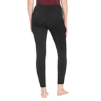 Black leggings worn by a person on a white background