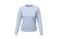 Light blue long-sleeve shirt on a white background