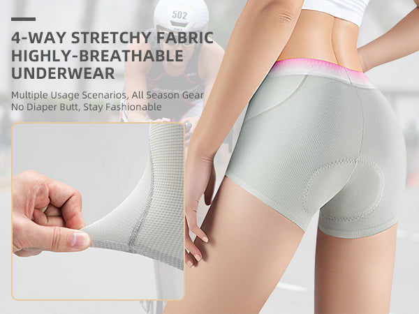 Women’s Cycling Underwear 4D Padded Shorts