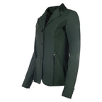 Green blazer on a white background