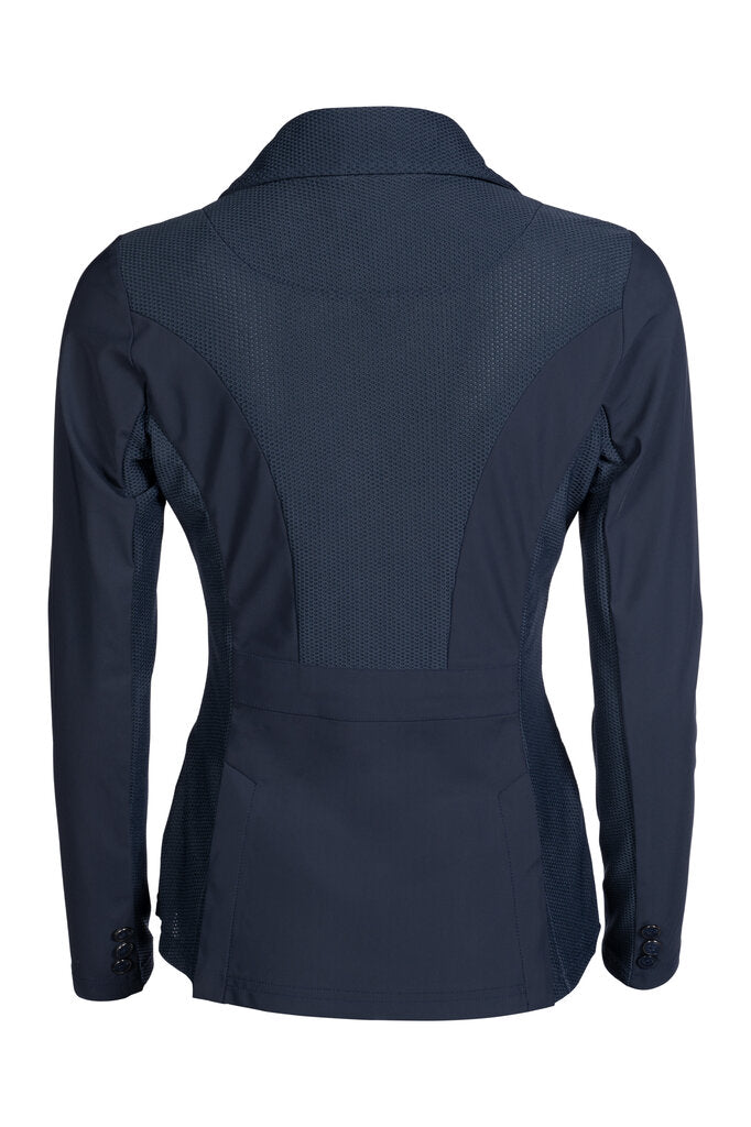 Navy blue jacket on a white background