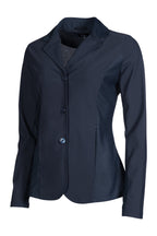 Navy blue blazer on a white background