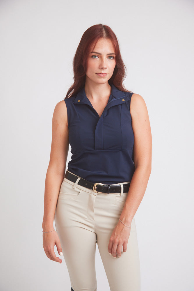 Navy Cameron Sleeveless Top
