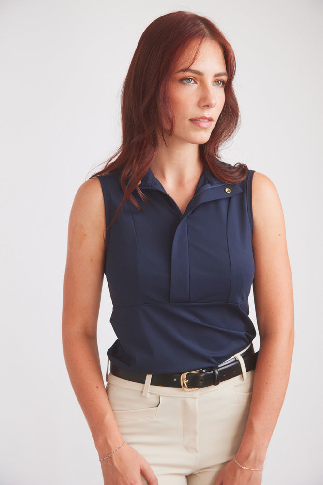 Navy Cameron Sleeveless Top