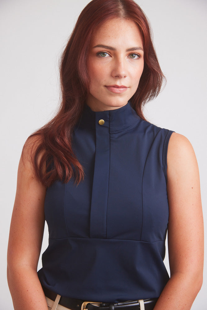 Navy Cameron Sleeveless Top