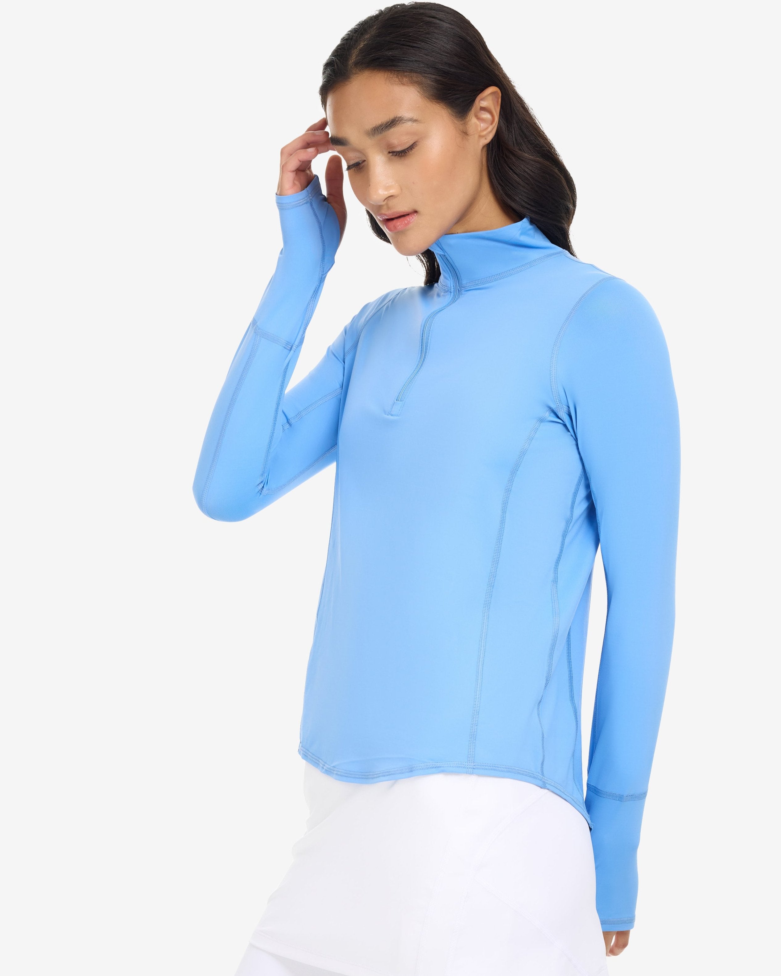 Mock Zip Top Relaxed