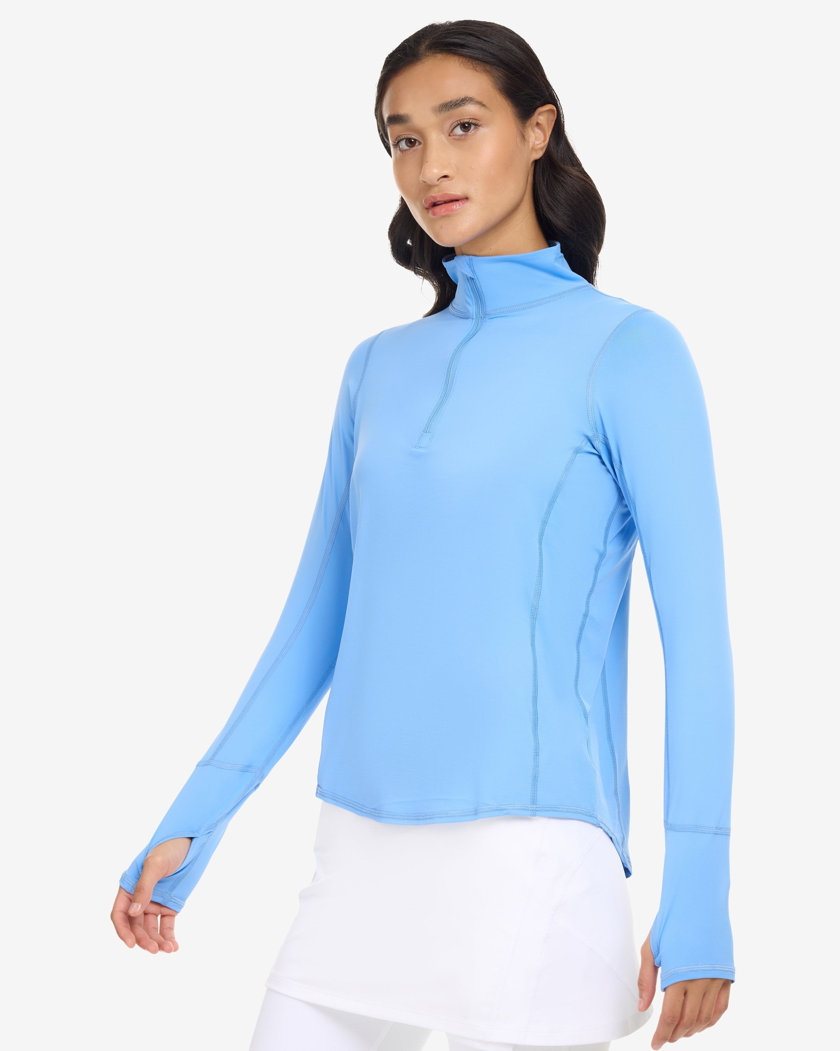 Mock Zip Top Relaxed