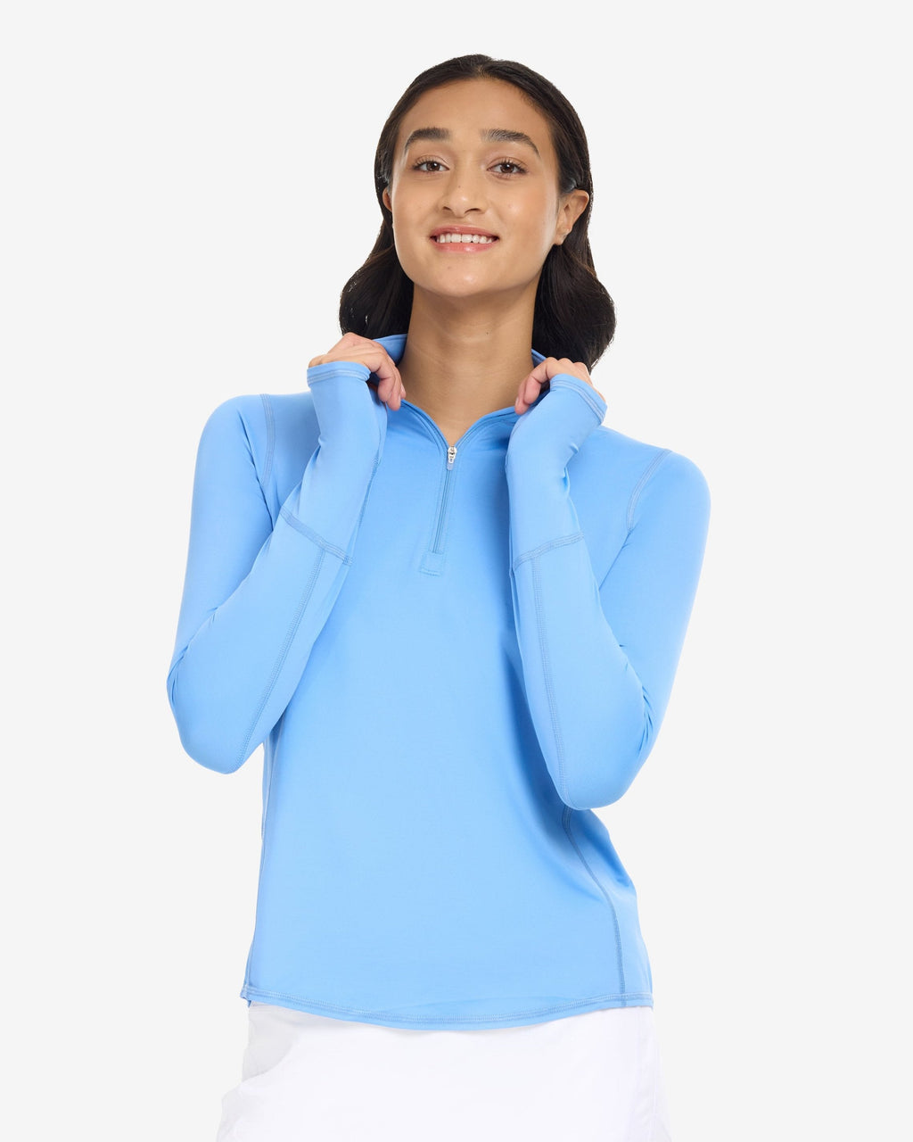 Mock Zip Top Relaxed