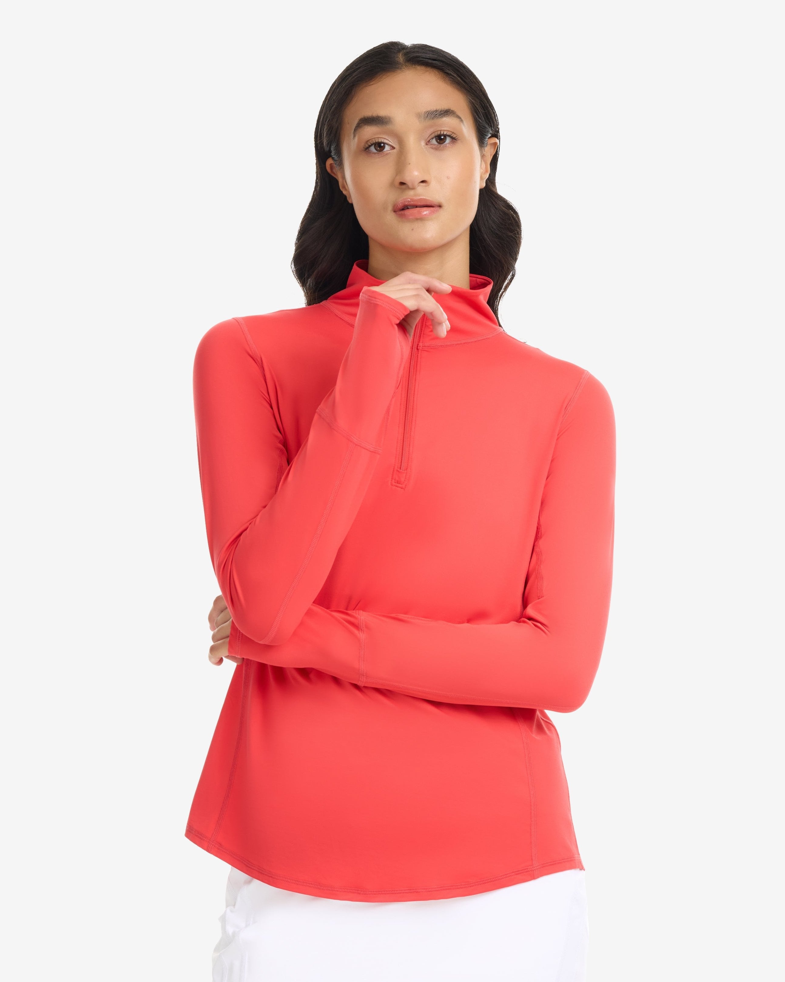Mock Zip Top Relaxed