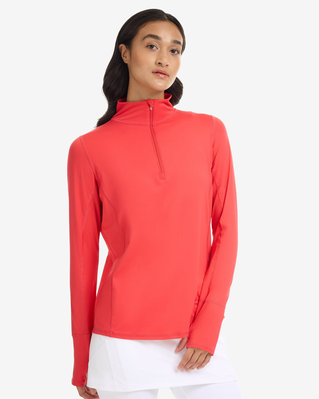 Mock Zip Top Relaxed