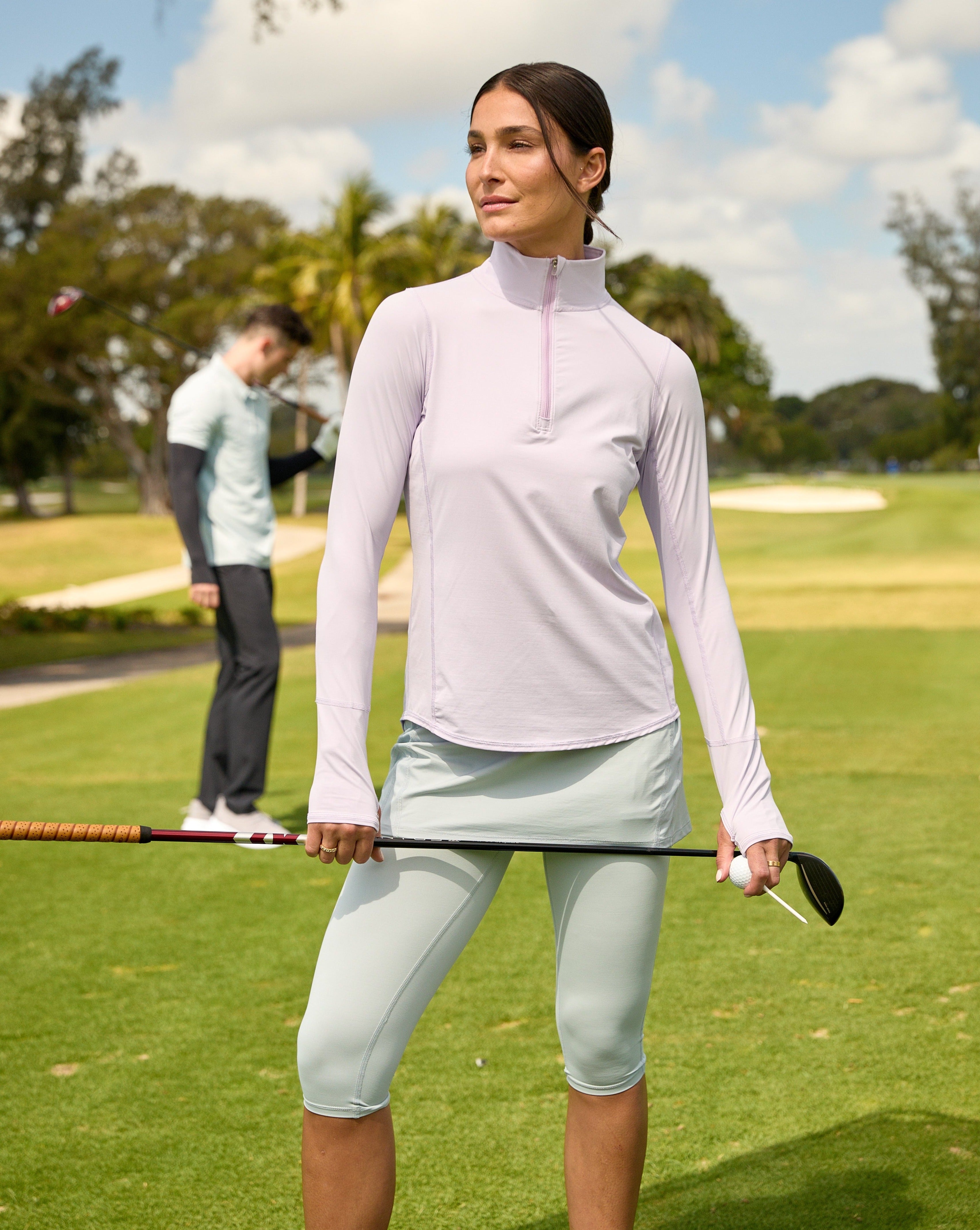 Mock Zip Top Relaxed