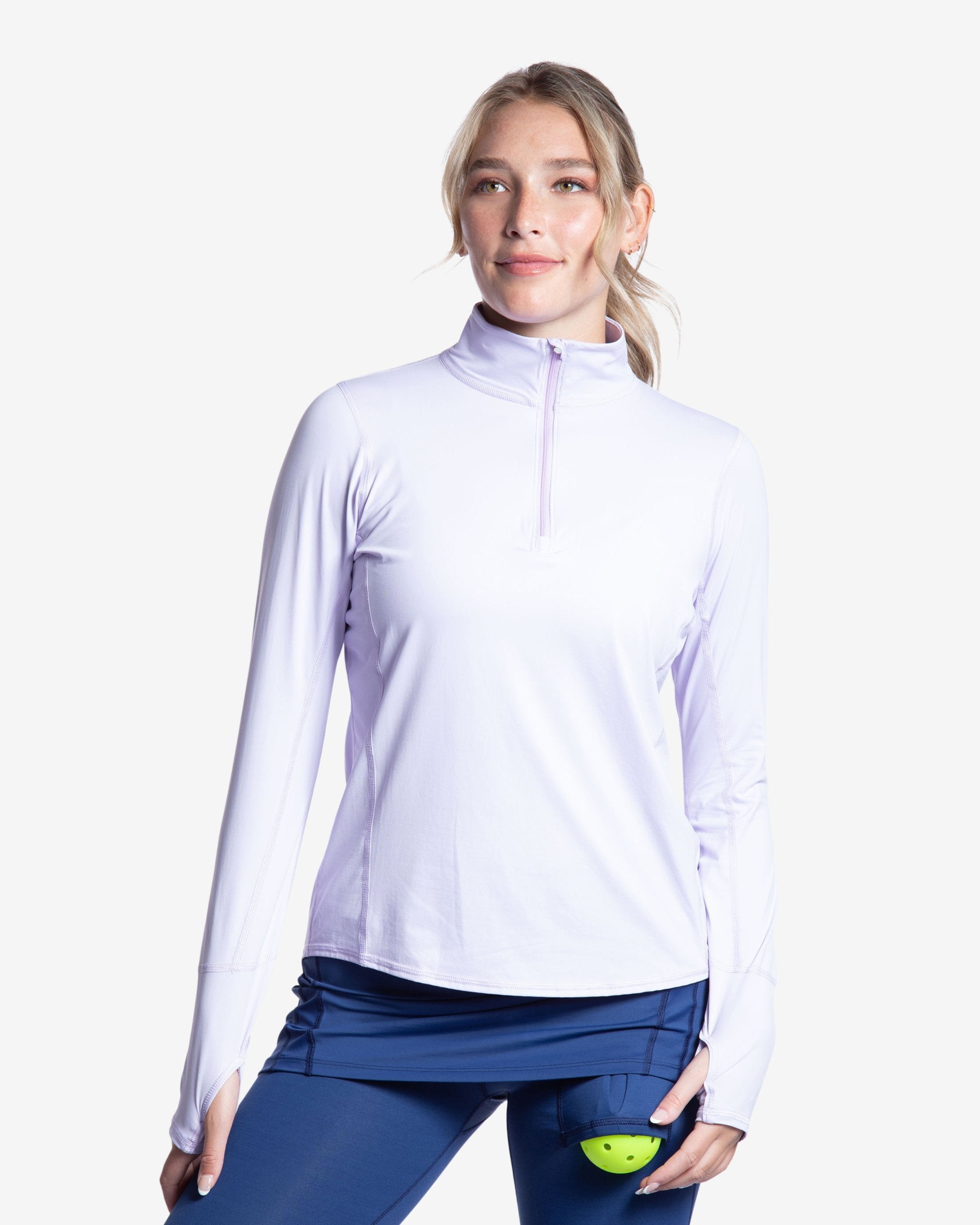 Mock Zip Top Relaxed