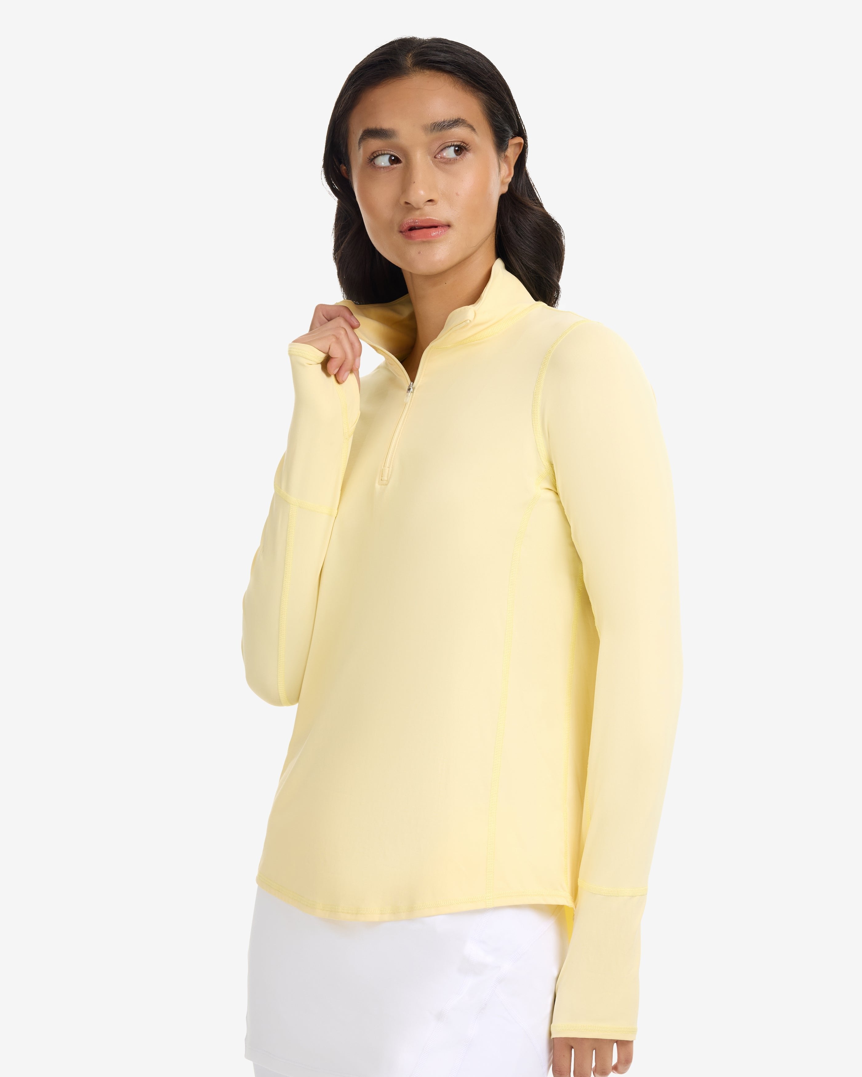 Mock Zip Top Relaxed