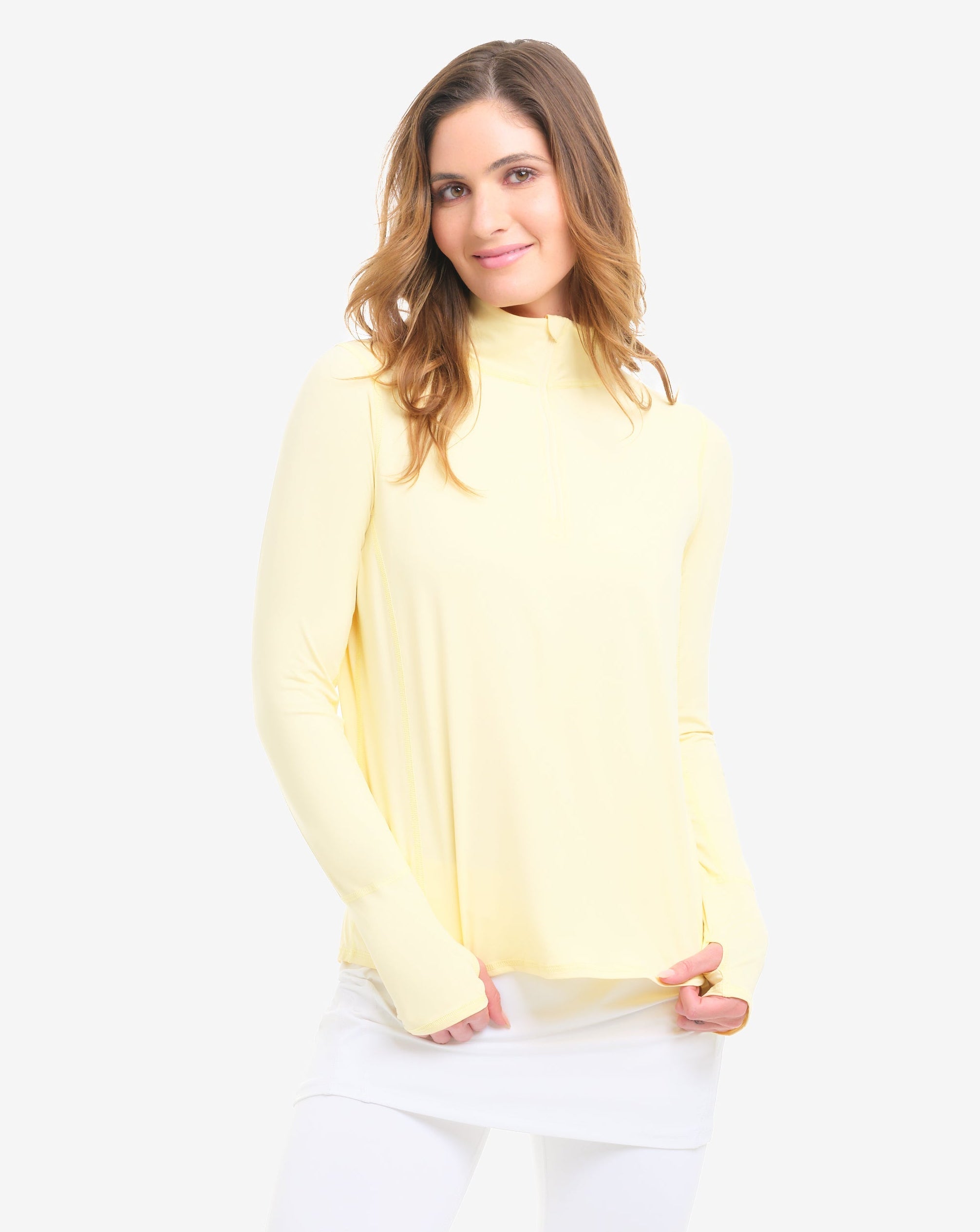 Mock Zip Top Relaxed