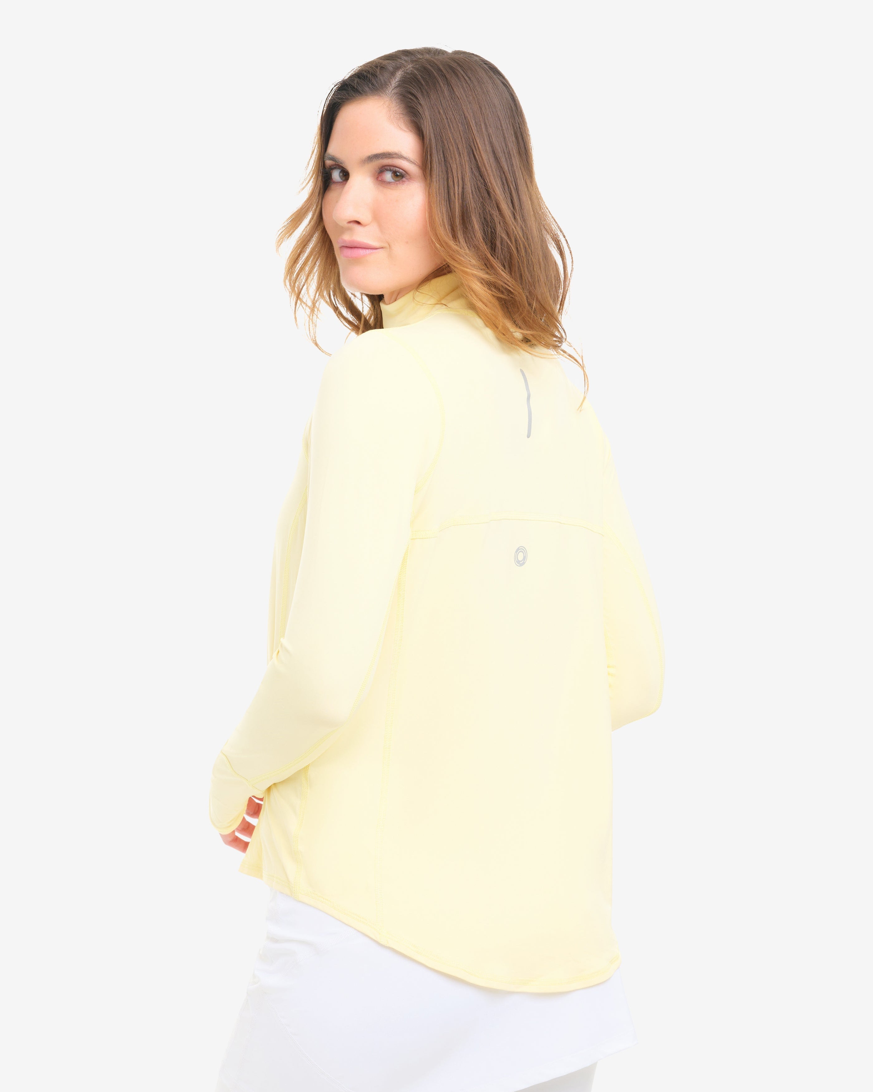 Mock Zip Top Relaxed