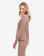 Mock Zip Top Relaxed