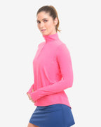 Mock Zip Top Relaxed