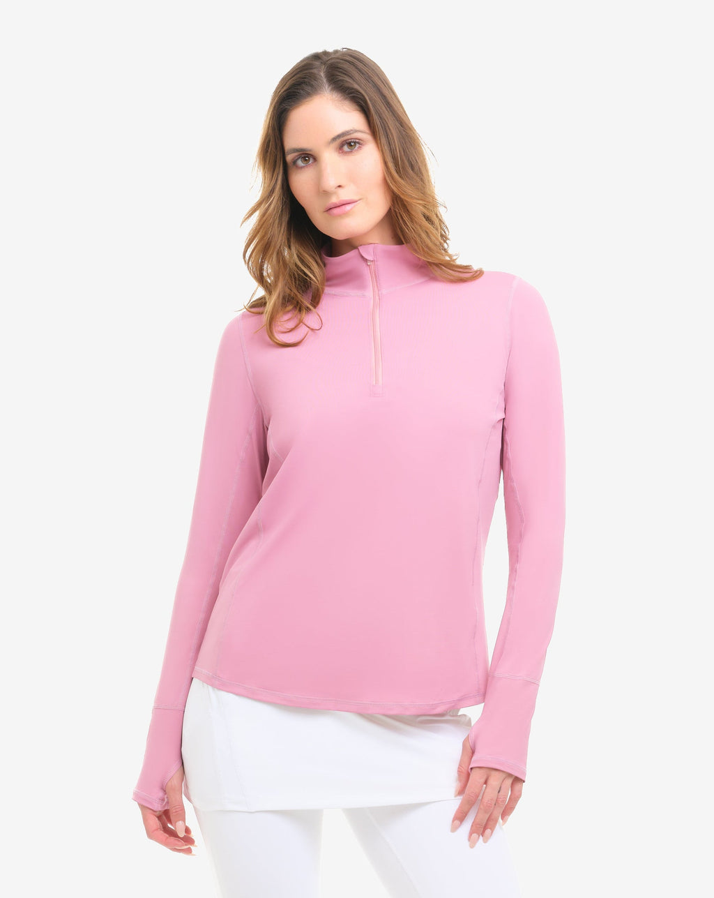 Mock Zip Top Relaxed