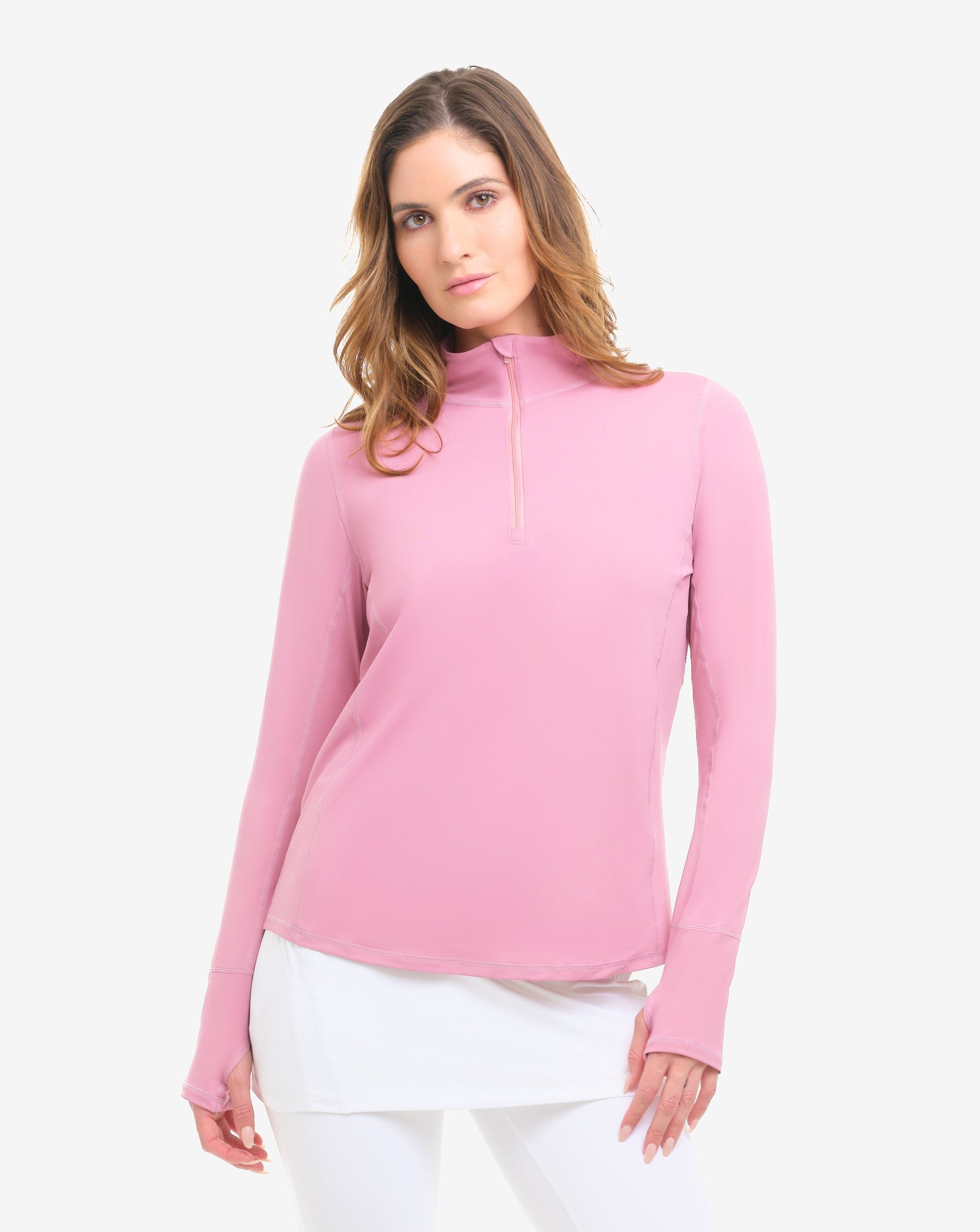 Mock Zip Top Relaxed