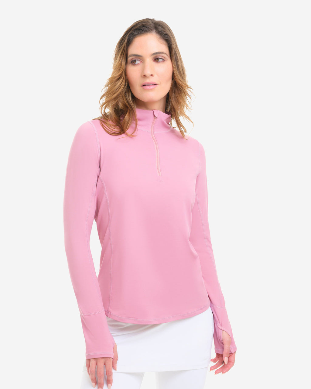 Mock Zip Top Relaxed