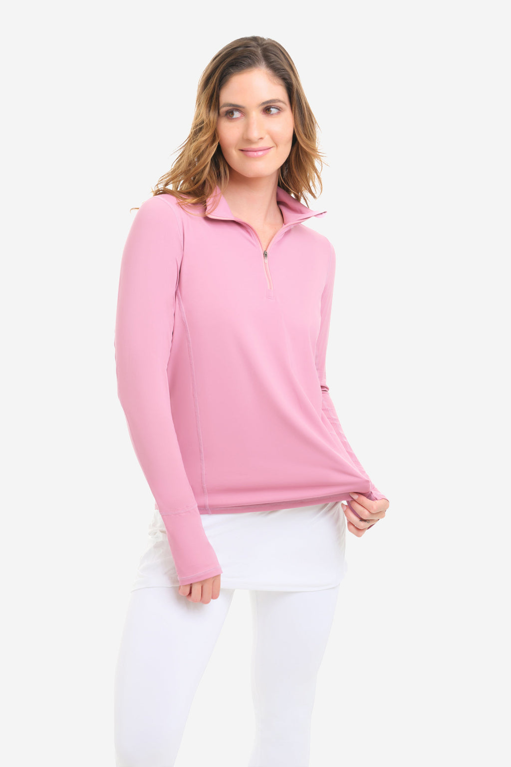 Mock Zip Top Relaxed