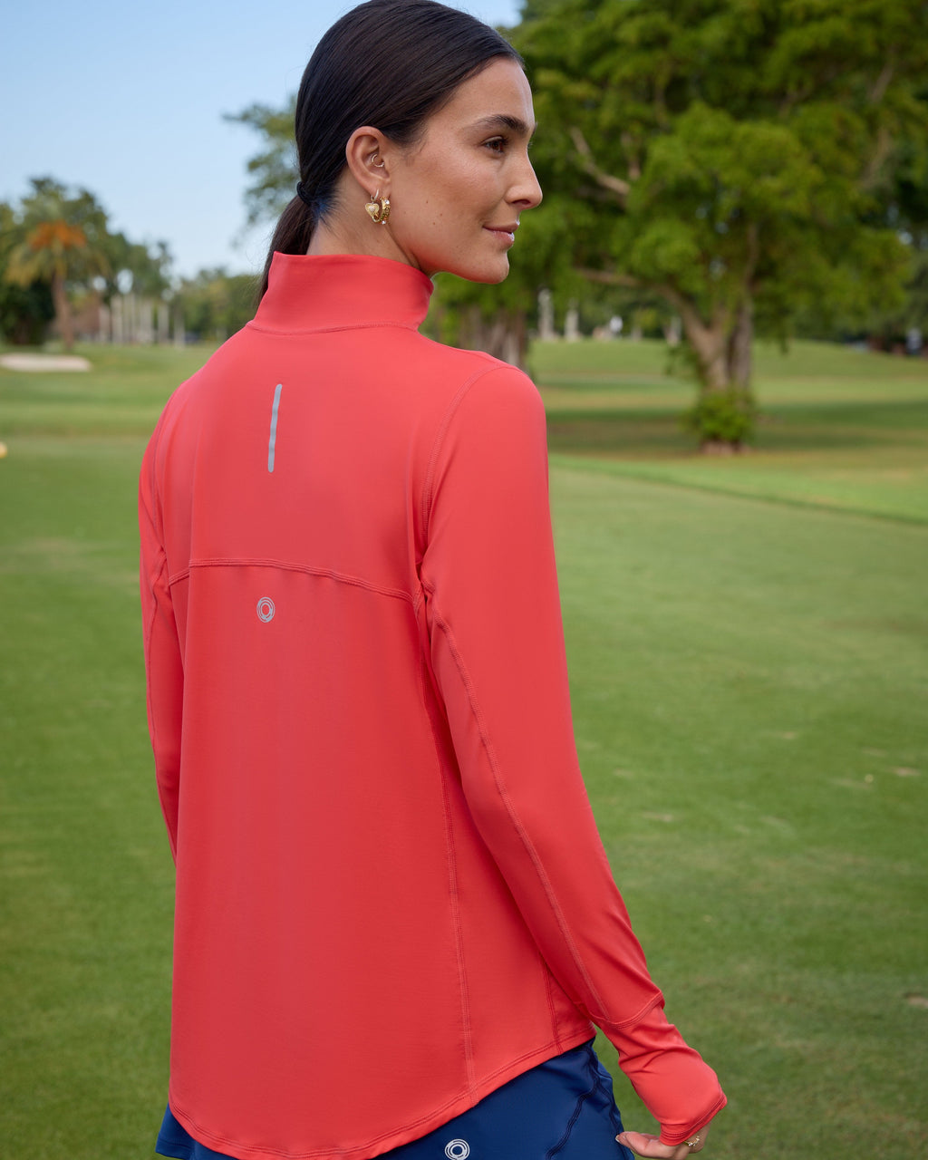 Mock Zip Top Relaxed