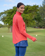 Mock Zip Top Relaxed