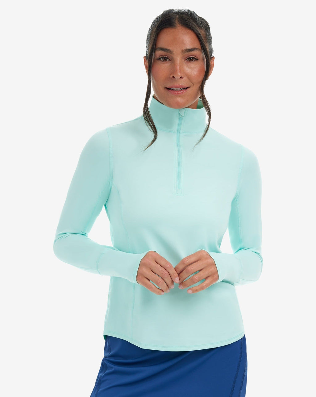 Mock Zip Top Relaxed