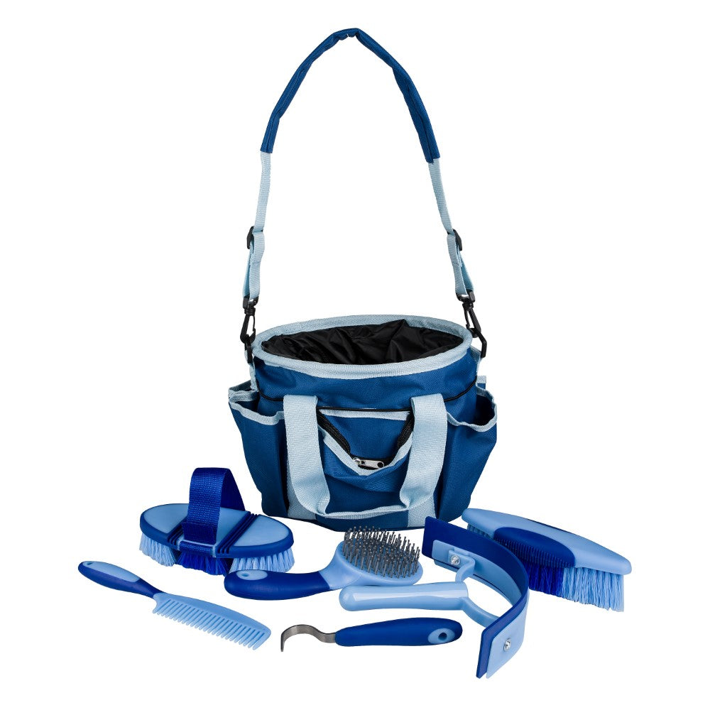 Blue Tote Bag Grooming Set