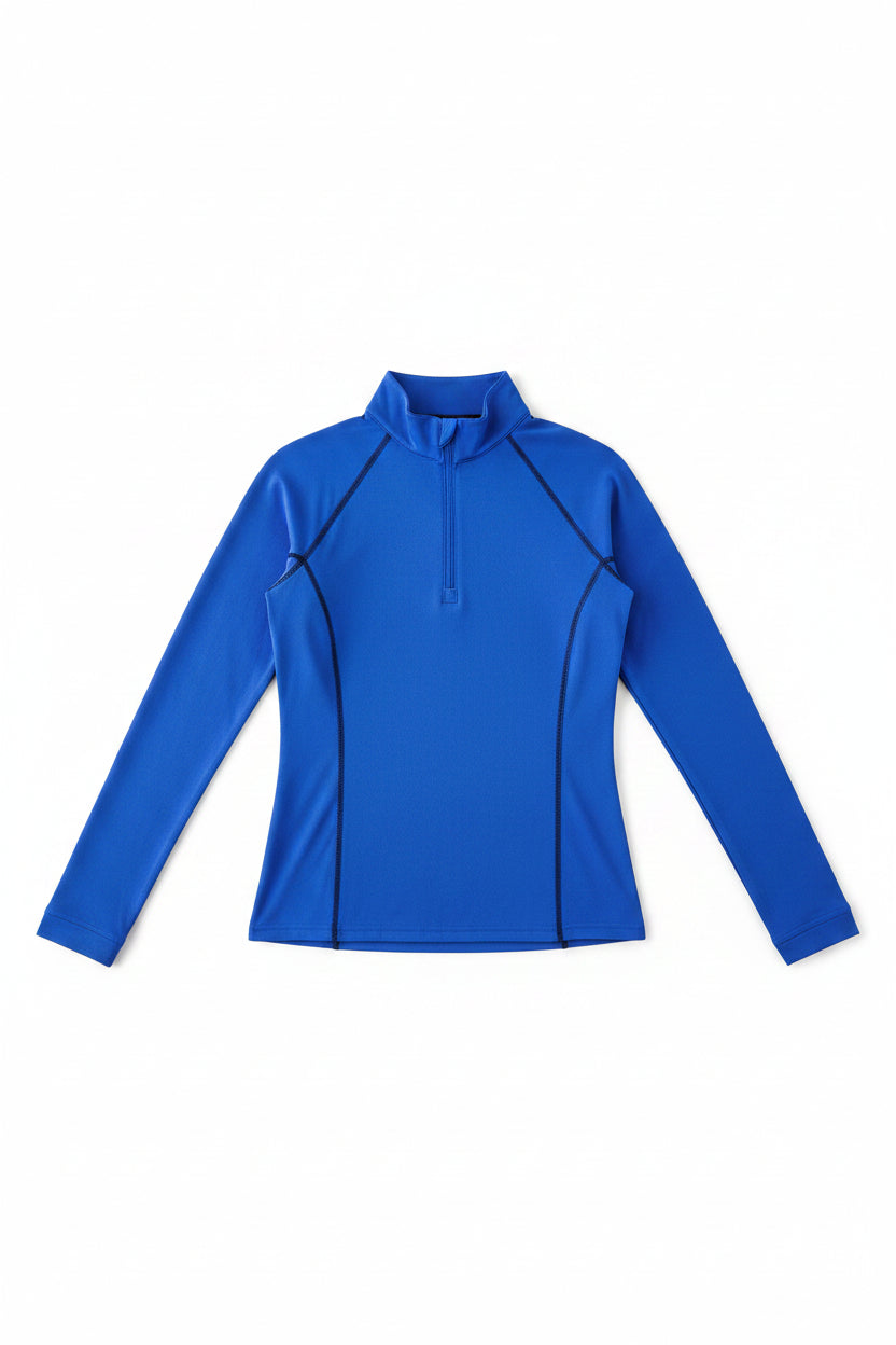 Royal Blue Quarter-Zip Long Sleeve Sunshirt