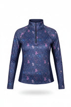 Navy Mosaic Floral Sun Shirt