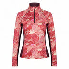 pink and white patterned long-sleeve shirt on a white background
