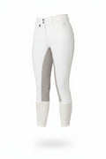 White and gray equestrian pants on a white background