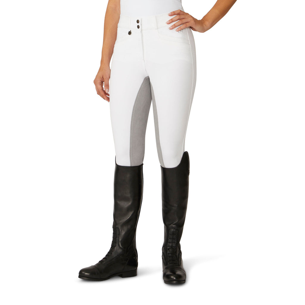 White EuroWeave DX Full Seat Breech