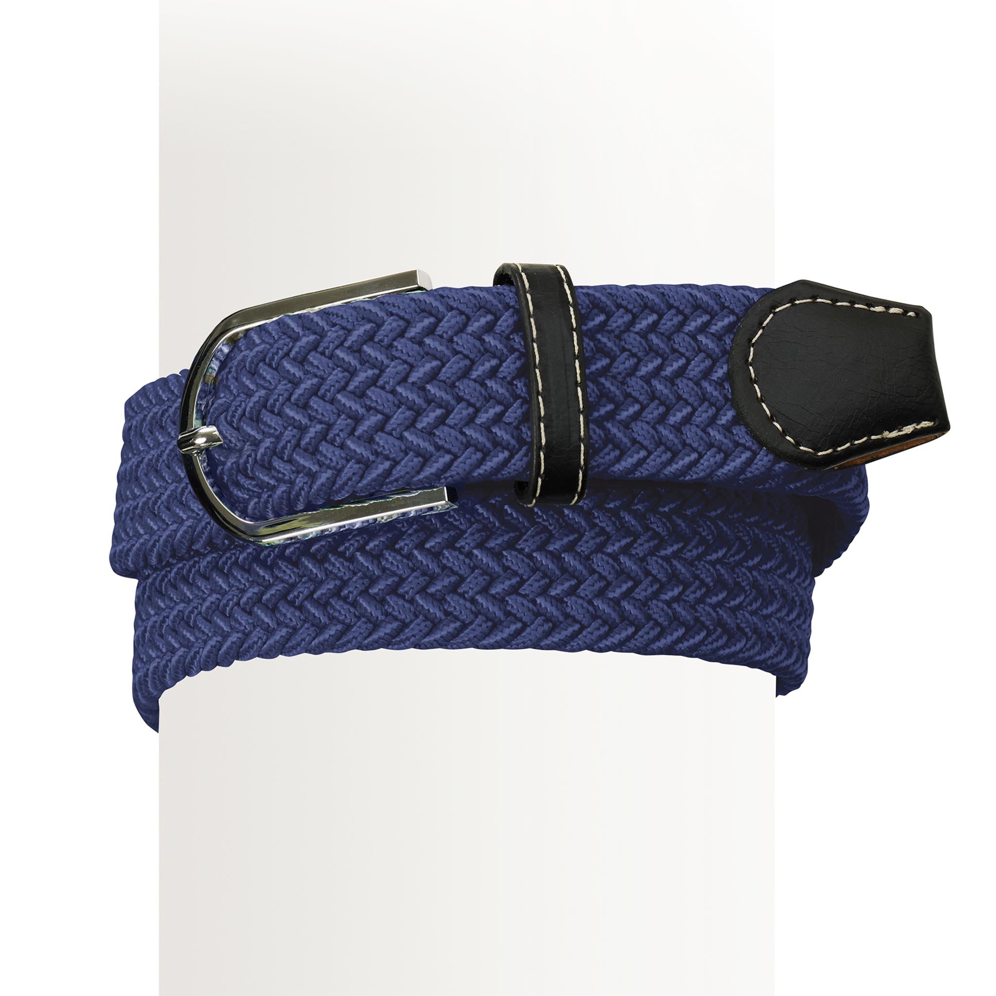 Navy Braided Stretch Belt