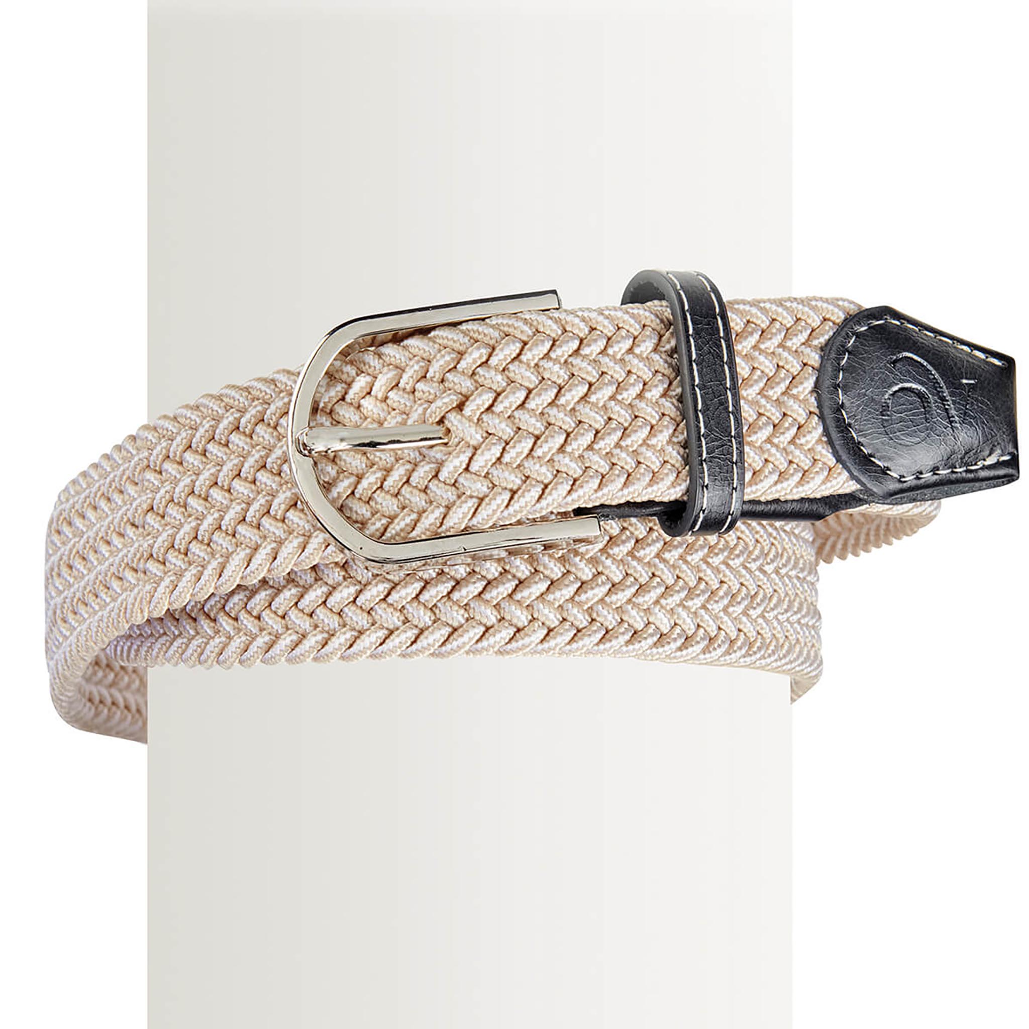 Stone Braided Stretch Belt