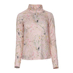Light Pink 1/4 Zip Long Sleeve Sun Shirt