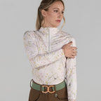 Light Pink 1/4 Zip Long Sleeve Sun Shirt