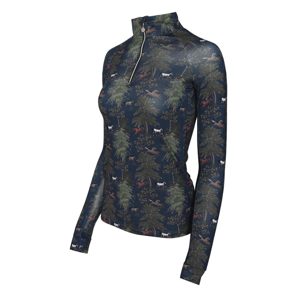 Autumn Toile 1/4 Zip Riding Top