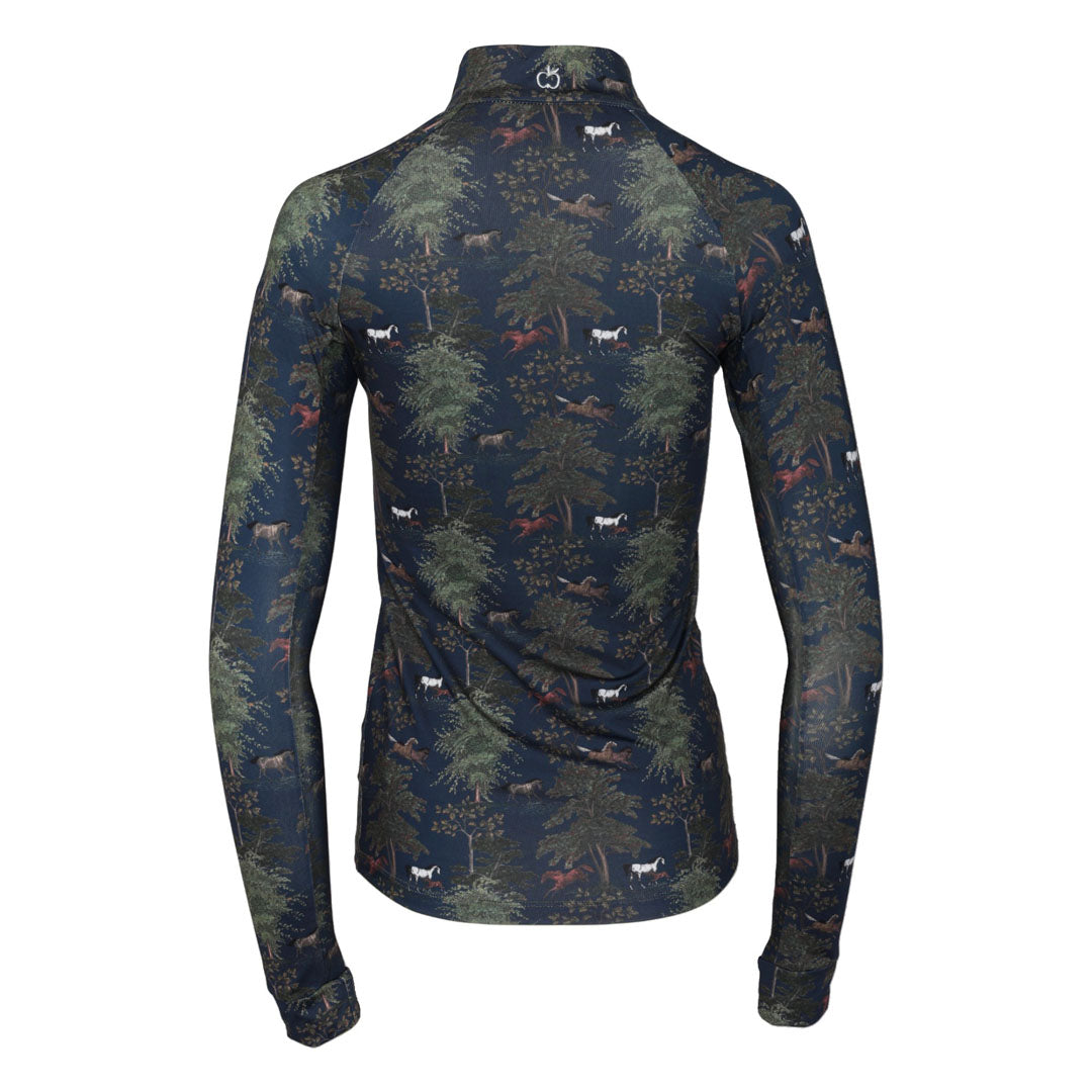Autumn Toile 1/4 Zip Riding Top