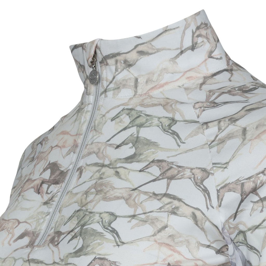 Dapplebay Watercolor 1/4 Zip Sun Shirt