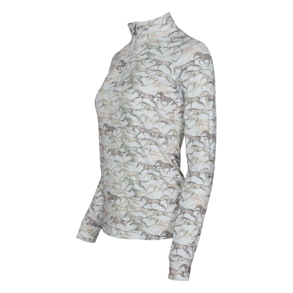 Dapplebay Watercolor 1/4 Zip Sun Shirt