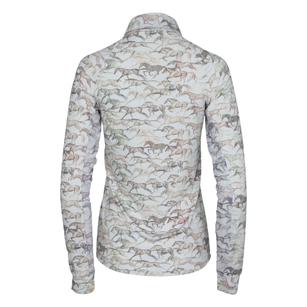 Dapplebay Watercolor 1/4 Zip Sun Shirt