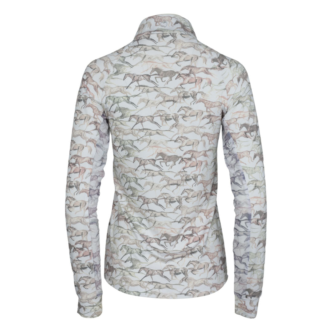 Dapplebay Watercolor 1/4 Zip Sun Shirt