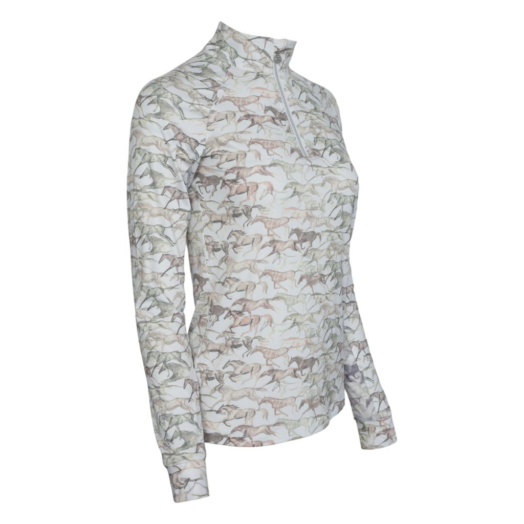 Dapplebay Watercolor 1/4 Zip Sun Shirt