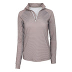 Stripe 1/4 Zip Riding Top