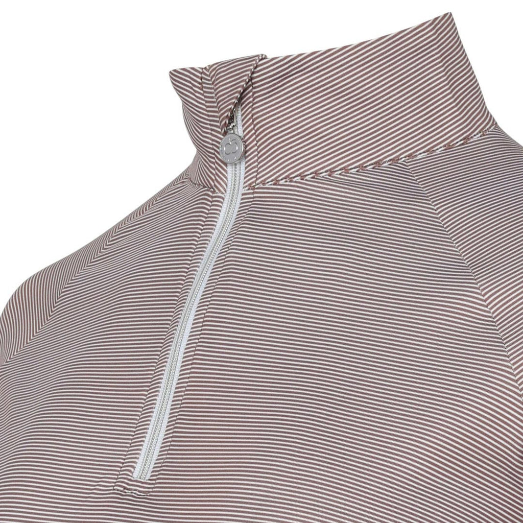 Stripe 1/4 Zip Riding Top