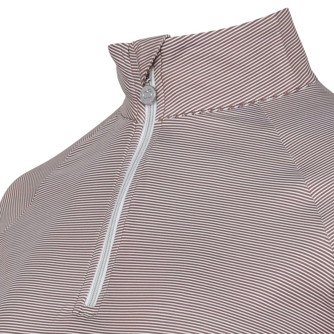 Stripe 1/4 Zip Riding Top