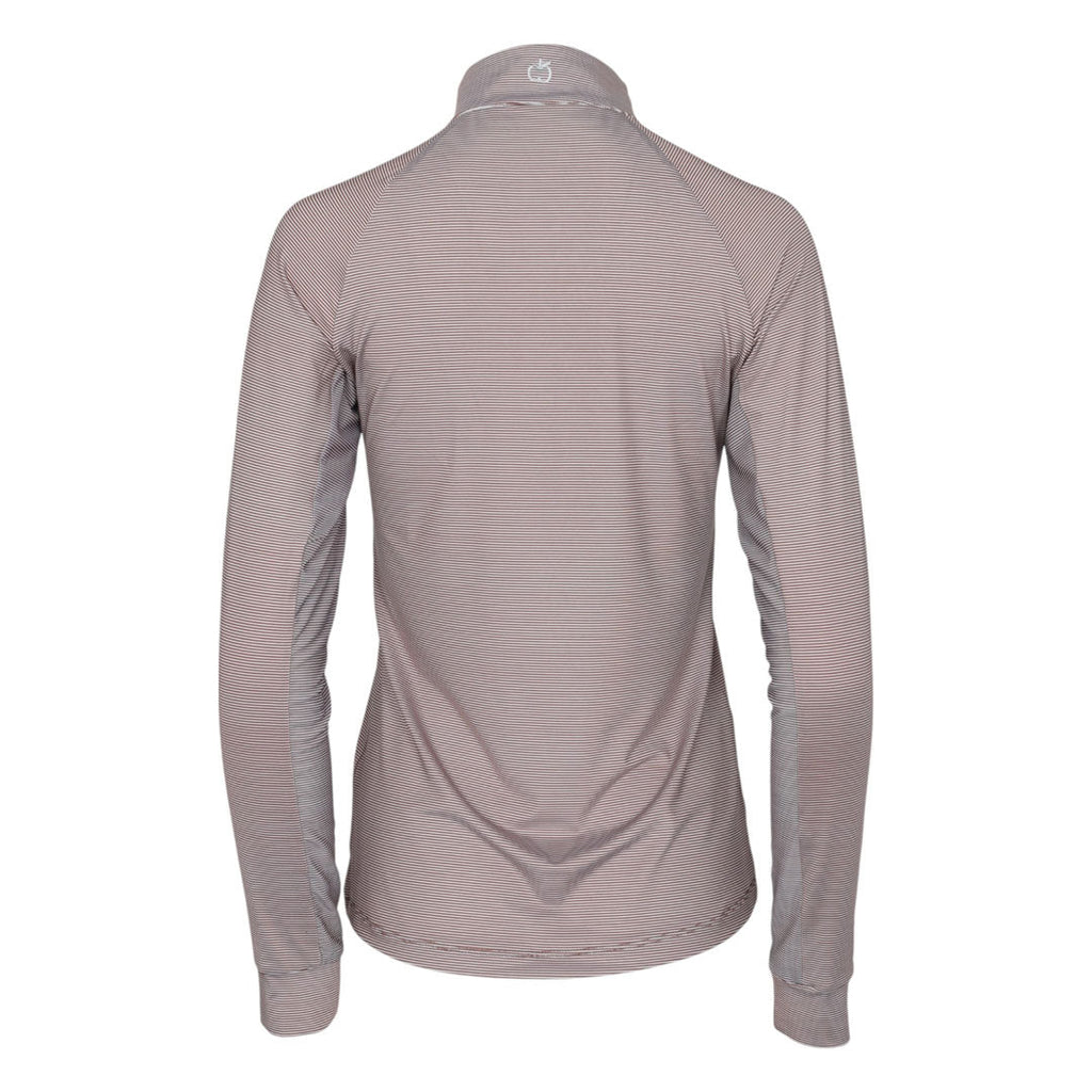Stripe 1/4 Zip Riding Top