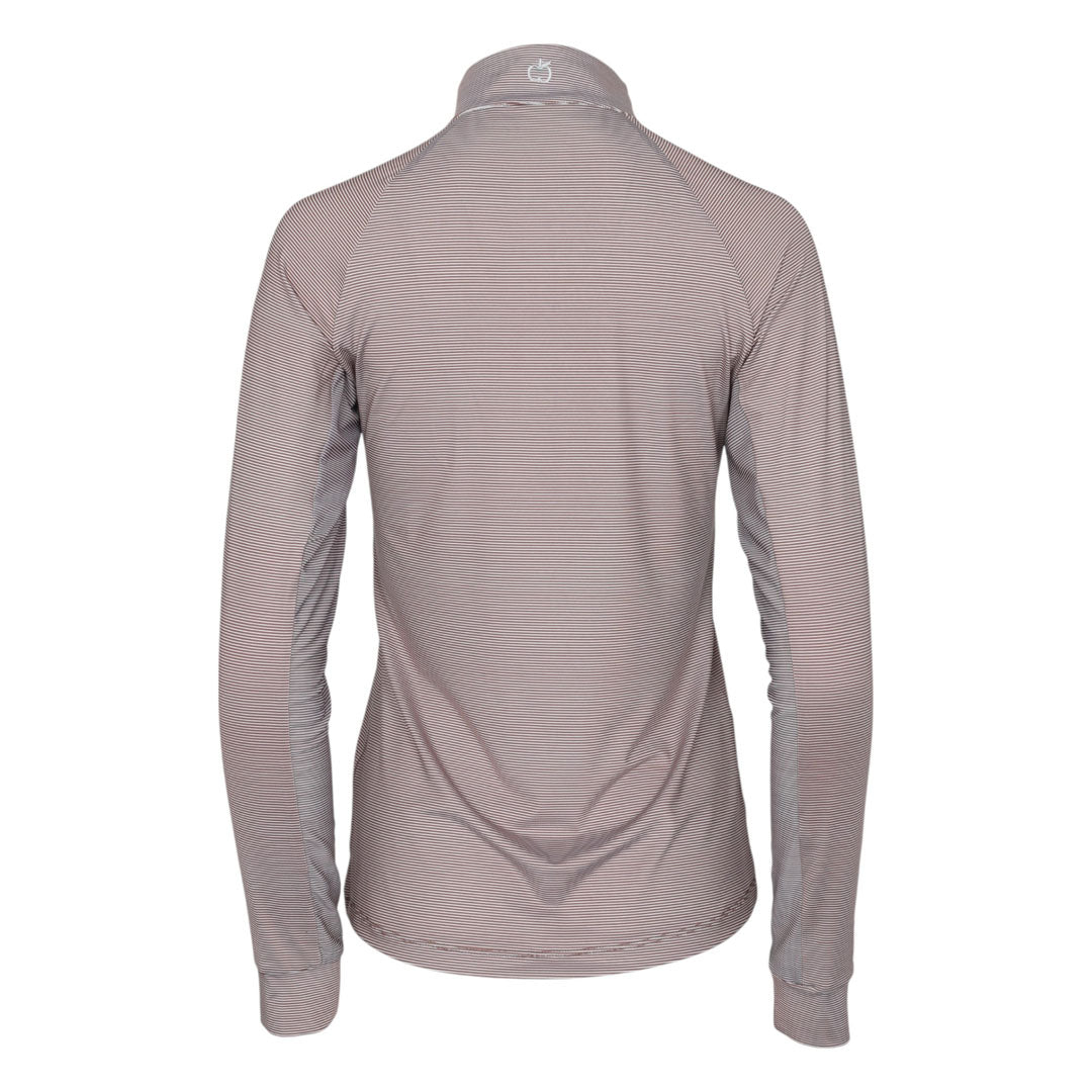 Stripe 1/4 Zip Riding Top